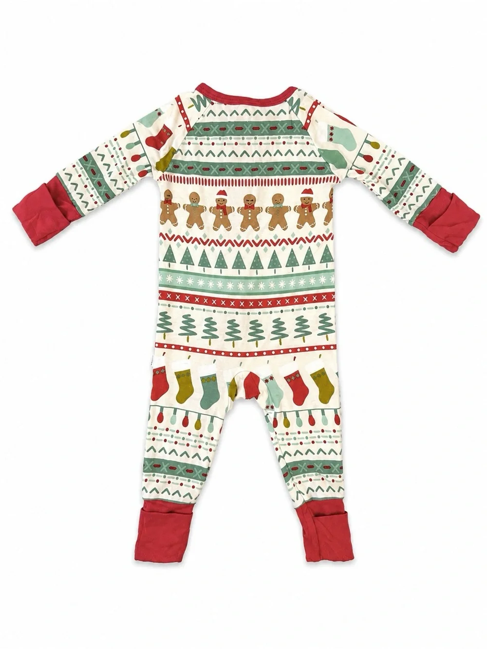 Little Sleepies Newborn Christmas Zip Pajamas 2 Pack Bamboo Holiday PJs